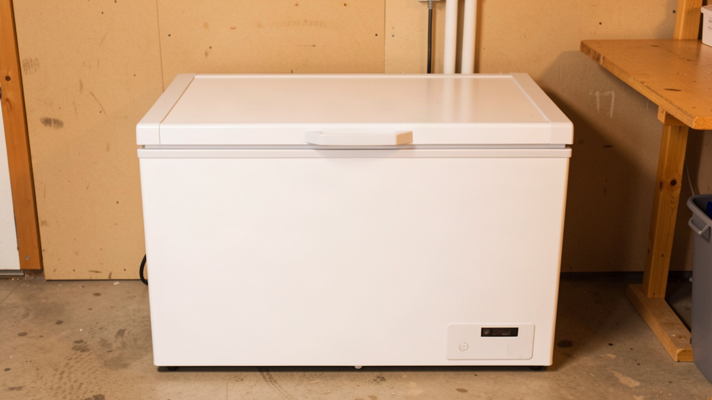 Chest freezer for freezer-ready meat and seafood orders